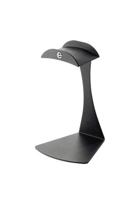 Soporte de sobremesa K&M para audífonos 16075-000-56 BK