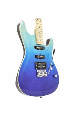 Imagen 2 del producto Guitarra eléctrica Freeman SRG-180 FMT FSB Azul 24 Trastes