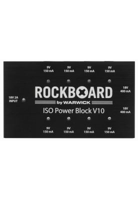 Fuente alimentación pedales RockBoard ISO power Block V10