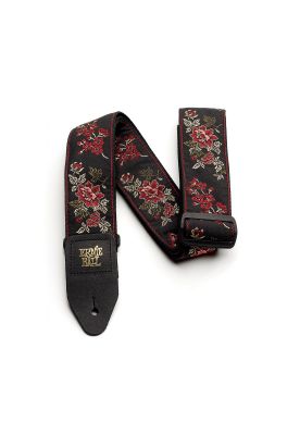 Imagen 2 del producto CORREA DE GUITARRA ERNIE BALL RED ROSE JACQUARD P04142