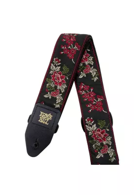 Imagen 1 del producto CORREA DE GUITARRA ERNIE BALL RED ROSE JACQUARD P04142