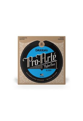 Imagen 2 del producto Set cuerdas Clásicas D'addario EJ50 Nylon negro tensión alta