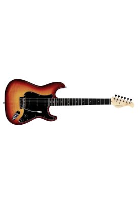 Imagen 2 del producto Guitarra eléctrica Stratocaster Freeman SST-412 FMT 2TS