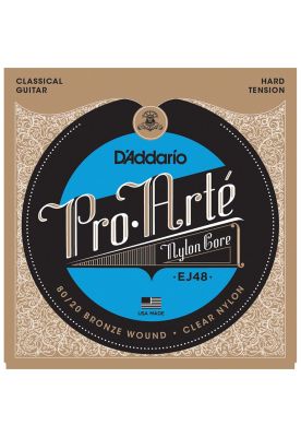 Set Cuerdas Guitarra Clásica Daddario Ej48 Alta Tensión