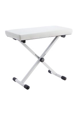 Sillín para piano K&M en color blanco 14077-000-76