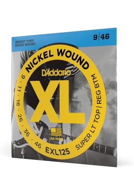 Cuerdas para Guitarra Eléctrica D'Addario EXL125 9-46 Niquel