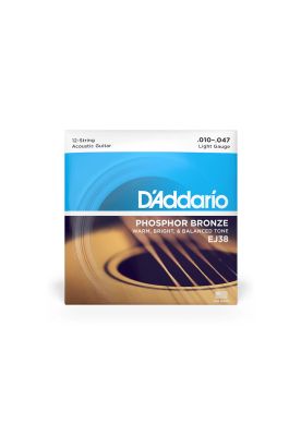 Set de cuerdas D'addario EJ38 para Guitarra de 12 cuerdas