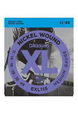 Set de cuerdas para guitarra eléctrica Daddario EXL115 11-49