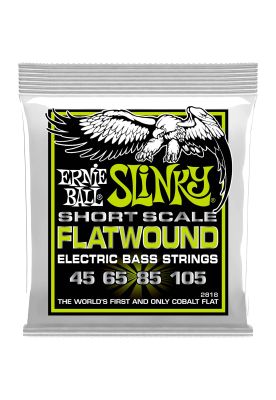 Imagen 1 del producto Cuerdas de bajo Flatwound Ernie Ball Escala Corta 45-105