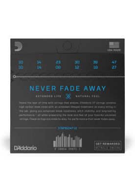 Imagen 2 del producto Cuerdas Guitarra Acústica 12 Cuerdas D'addario XTAPB1047-12