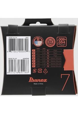 Imagen 2 del producto Set de 7 cuerdas Ibanez guitarra eléctrica 009-054