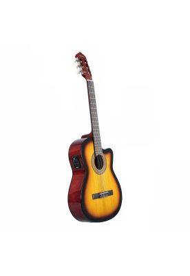 Imagen 2 del producto Guitarra Electroacústica Freeman FR-CG44CEQ - Sunburst