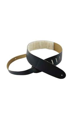 Correa de guitarra de cuero Perri's Leathers negra acolchada