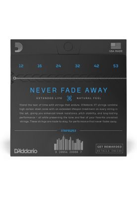 Imagen 2 del producto CUERDAS GUITARRA ACÚSTICA METÁLICA DADDARIO XTAPB1253