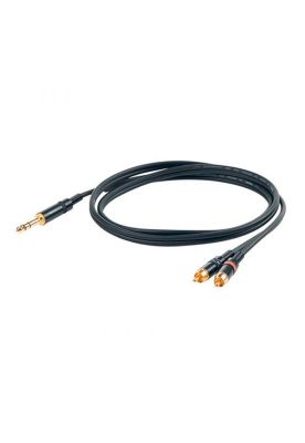 Cable de audio Proel Y CHLP215LU5,  3.5ST - 2x RCA M 5M