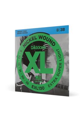 Set cuerdas Daddario guitarra eléctrica EXL130 8-38