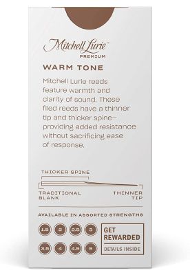 Imagen 2 del producto Caja 10 cañas Rico RML10BCL400 clarinete Bb M.Lurie medida 4