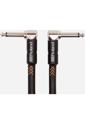 Cable patch TS a TS de 1/4 Roland Black Series RIC-B1AA 1 metro