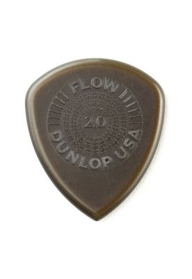 Pack de 6 uñetas Dunlop FLOW STANDARD GRIP 2.0MM 549P200