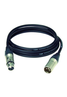 Cable micrófono Klotz XLR M2FM1- 0500 - 5 mts - color negro