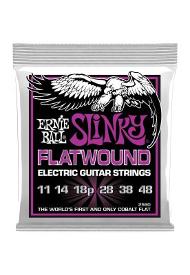 Cuerdas guitarra eléctrica Ernie Ball Flatwound P02590 11-48