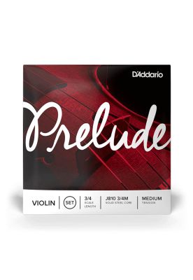 Set de cuerdas para violín Daddario J810 3/4M 3/4 medium