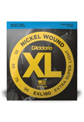 Set cuerdas de bajo D'addario EXL180 extra super light 35-95
