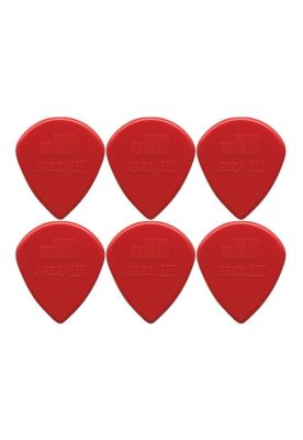 Pack de 6 uñetas Dunlop 47P3N JAZZ III