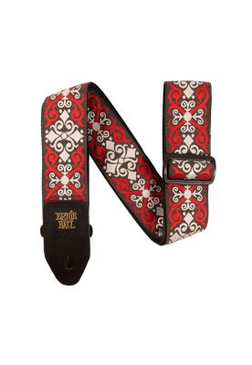 Correa de guitarra Ernie Ball Red Trellis Jacquard