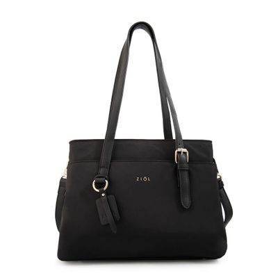 Cartera tote ludovica mediana negro especial