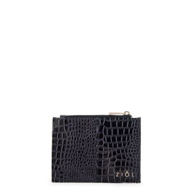 Tarjetero caroline pequeña azul oscuro