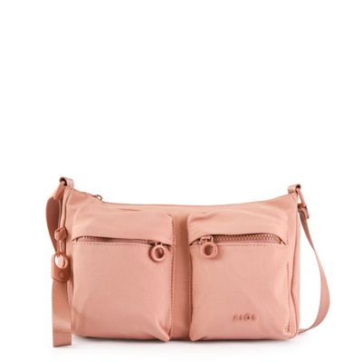 Cartera bandolera mediana veby rosa viejo