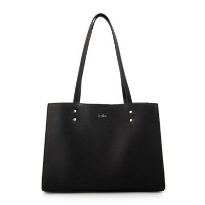 Cartera tote tres divisiones mediana harley negro