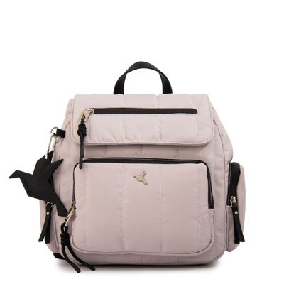 Mochila mediana lizel blanco crudo
