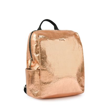 Imagen 2 del producto Mochila mediana calandi rosa metalico