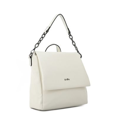 Imagen 2 del producto Mochila con tapa pequeña nydia blanco