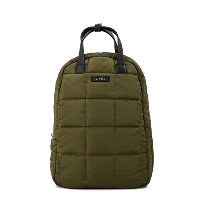 Mochila pequeña nacha verde oliva