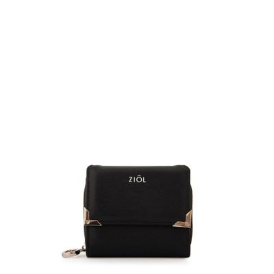 Billetera demin mediana negro