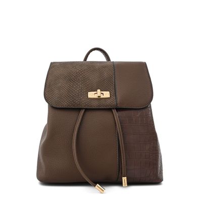 Mochila mediana conce café oscuro