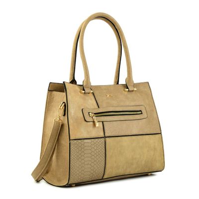 Imagen 2 del producto Cartera tote tres divisiones mediana croix beige
