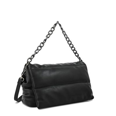 Imagen 2 del producto Cartera bandolera con tapa mediana silvi negro