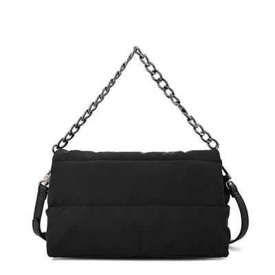 Imagen 1 del producto Cartera bandolera con tapa mediana silvi negro especial