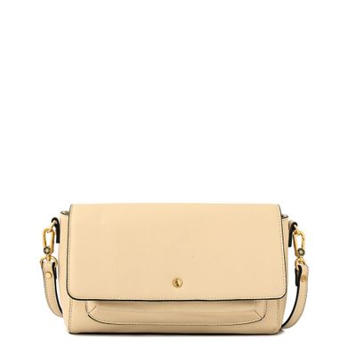 Imagen 1 del producto Cartera bandolera con tapa pequeña indara blanco crudo