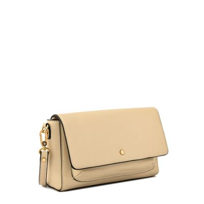 Imagen 2 del producto Cartera bandolera con tapa pequeña indara blanco crudo