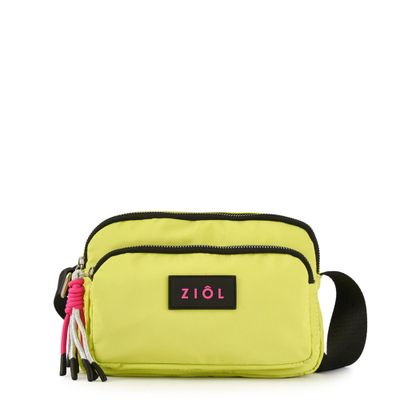 Cartera bandolera pequeña anika verde limon