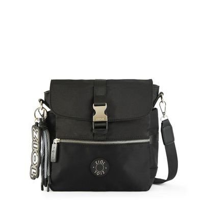 Imagen 1 del producto Cartera bandolera con tapa mediana tavira negro