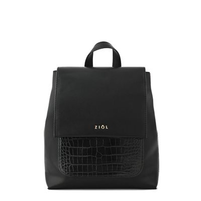 Mochila con tapa mediana callie negro