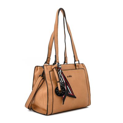 Imagen 2 del producto Cartera tote tres divisiones mediana raina camel