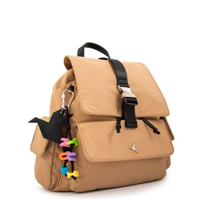 Imagen 2 del producto Mochila con tapa melania mediana beige oscuro