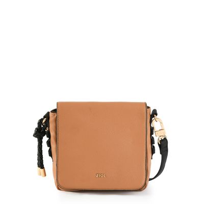 Cartera bandolera con tapa pequeña melchy camel